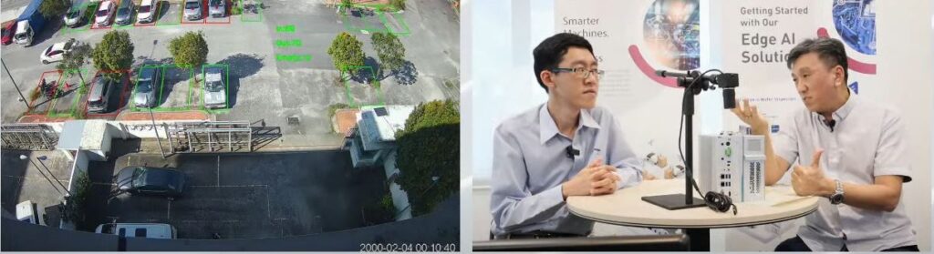 Demonstration of smart parking with vision AI