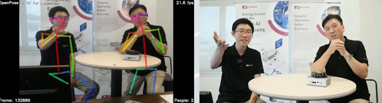 demonstration of pose estimation with axiomtek